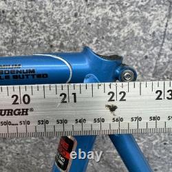 Cadre de vélo de route Vintage Shogun 600 58cm Tange CRMO Bleu 700c 126mm années 1980