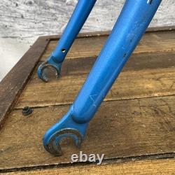 Cadre de vélo de route Vintage Shogun 600 58cm Tange CRMO Bleu 700c 126mm années 1980
