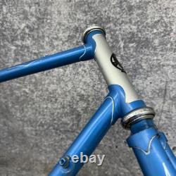 Cadre de vélo de route Vintage Shogun 600 58cm Tange CRMO Bleu 700c 126mm années 1980