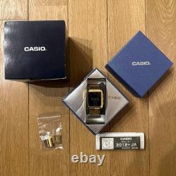 Casio i-RANGE IRW-101 Montre numérique solaire dorée d’occasion en excellent état, en provenance du Japon