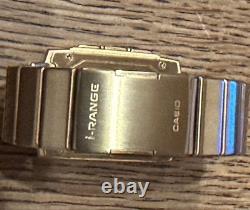 Casio i-RANGE IRW-101 Montre numérique solaire dorée d’occasion en excellent état, en provenance du Japon