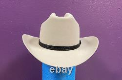 Chapeau Stetson Range 6X en feutre Silverbelly taille 7 forme ronde ovale avec boîte