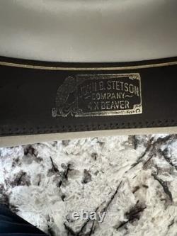 Chapeau de cowboy western vintage Stetson 4x en feutre de castor Open Road Range pour homme 6 7/8