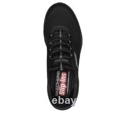 Chaussure sneaker à enfiler Skechers pour homme Summits High Range en noir/noir, 5,5-14