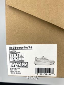 Chaussures Sneakers Vans MTE Ultra Range NEO VR3 Ultra White Hommes Taille 11.5 Femmes Taille 13