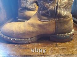 'Chaussures de sécurité marron pour homme, style western, à bout d'acier de taille 12, conforme à la norme ASTM F2413 de Rocky'