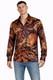 Chemise Baroque Versace Pour Homme, Style M&eacute;duse Or Et Rouge, Manches Longues, Taille 2xl