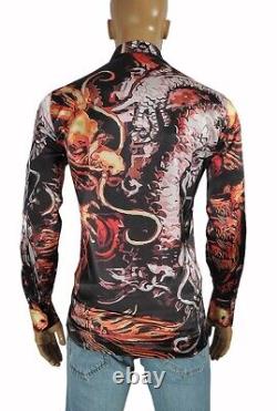 Chemise Versace pour Homme à Motifs Multicolores 170, Taille XL