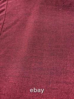 Chemise à pression pour homme en rayonne Rockabilly vintage des années 50, grande taille, rouge et noir, style cowboy