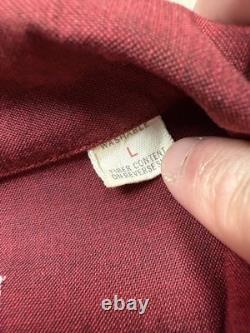 Chemise à pression pour homme en rayonne Rockabilly vintage des années 50, grande taille, rouge et noir, style cowboy