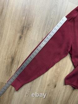 Chemise à pression pour homme en rayonne Rockabilly vintage des années 50, grande taille, rouge et noir, style cowboy