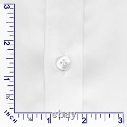 Chemise blanche formelle pour homme à col montant chinois mandarin type grand-père pour bureau