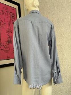 Chemise de créateur pour homme - à col boutonné - Indigo - Kilomet 109 - Héritage - Vêtements pour hommes