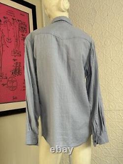 Chemise de créateur pour homme - à col boutonné - Indigo - Kilomet 109 - Héritage - Vêtements pour hommes