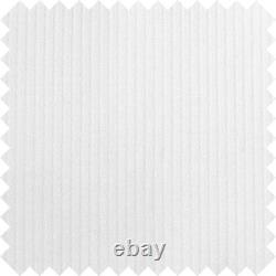 Chemise de soirée en luxe à col haut italien pour homme à rayures blanches