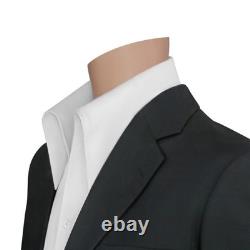 Chemise en coton blanc pour hommes, mariage, col boutonné ouvert haut, taille 16,5