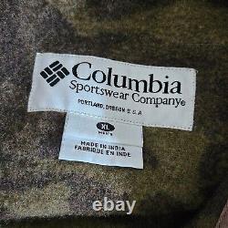 Chemise en laine Columbia Gallatin Range Shacket Camo pour hommes en taille XL
