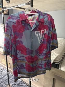 Chemise en soie florale Versace