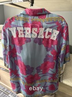 Chemise en soie florale Versace