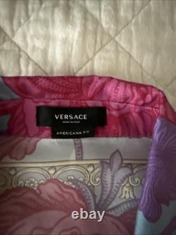 Chemise en soie florale Versace