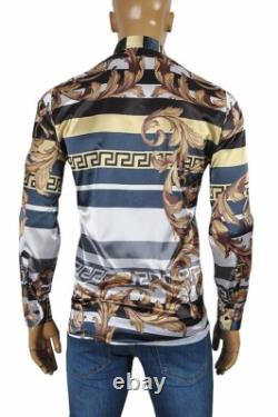 Chemise habillée Versace pour homme, manches longues, taille M