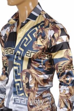 Chemise habillée Versace pour homme, manches longues, taille M