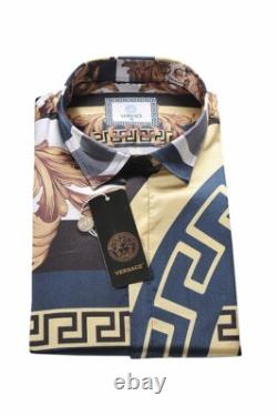 Chemise habillée Versace pour homme, manches longues, taille M