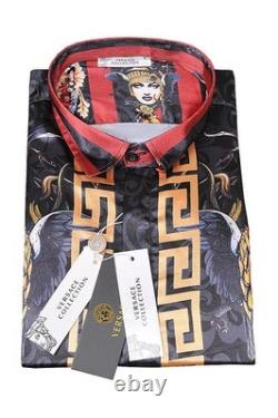 Chemise pour homme Versace Méduse, manches longues, taille L
