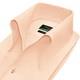 Chemise Preppy Orange Pour Homme 100 % Coton Avec Col Ouvert Haut Et Boutons, Style Elvis