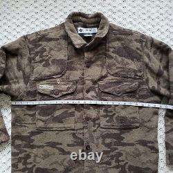 Columbia Gallatin Range Camouflage Camo Button Up Wool Hunting Veste XL
