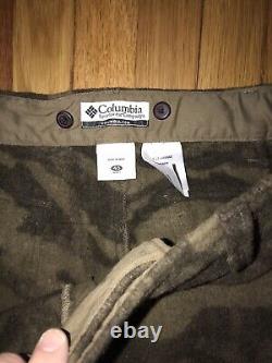 Columbia Gallatine Range Wool Camo Hunting Pantes Taille 40 New With Tags