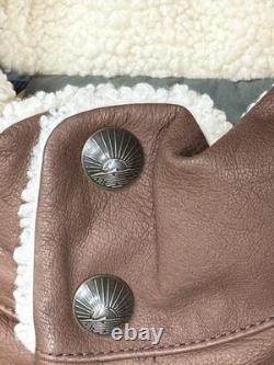 Doudoune sans manches Faherty Range pour homme en nylon / cuir, coloris Pine Cone, taille L, neuve avec étiquette, 448 $