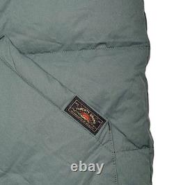 Doudoune sans manches Faherty Range pour homme en nylon / cuir, coloris Pine Cone, taille L, neuve avec étiquette, 448 $