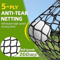 Filet de golf 10 x 7 pieds pour l'entraînement au swing dans le jardin, filets de pratique de frappe de golf pour vraies balles de driving