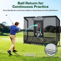 Filet de golf pour frapper des balles réelles, entraînement au putting en intérieur