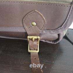 Frost River Sac à dos premium Mesabi Range en cuir et toile verte, fabriqué aux États-Unis