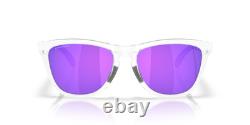 Gamme Oakley Frogskins XL Prizm Violet Mat Transparent OO9503-0558