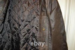 Homme Lg Cody James Distressed Brown Range Genuine Leather Jacket Biker Cjfa132