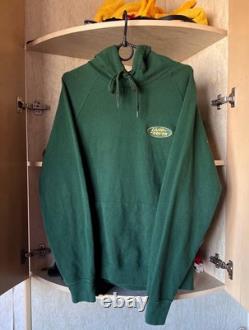 Hoodie Vintage Land Rover Range Rover Vert Forêt Rare Sweater Auto de Course