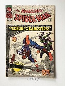 INCROYABLE SPIDER-MAN #23 Marvel 1966 3ème Apparition de Green Goblin ! GD/VG Ranges