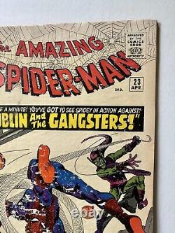 INCROYABLE SPIDER-MAN #23 Marvel 1966 3ème Apparition de Green Goblin ! GD/VG Ranges