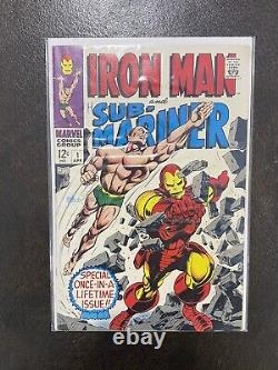 Iron Man Sub Mariner #1 1968 Marvel Comics FN Range? LIVRE CHAUD