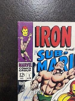 Iron Man Sub Mariner #1 1968 Marvel Comics FN Range? LIVRE CHAUD