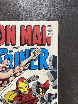 Iron Man Sub Mariner #1 1968 Marvel Comics FN Range? LIVRE CHAUD