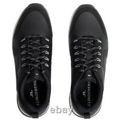 J. Lindeberg Hommes Chaussures de Golf Sans Clous Range Finder Noires 24 Moyen 46 NEUVES