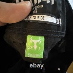 Jean de moto skinny noir Bull-it homme 32 Long Zero gamme tactique avec protection