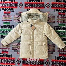 La veste Brooks Range Parka de The North Face pour hommes, taille moyenne, couleur beige gravier, neuf avec étiquette (NWT) D3