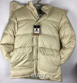 La veste parka Brooks Range de The North Face pour hommes, taille Large, couleur Gravel Beige, neuve.