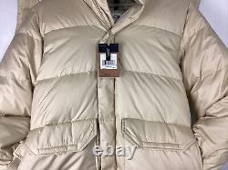 La veste parka Brooks Range de The North Face pour hommes, taille Large, couleur Gravel Beige, neuve.