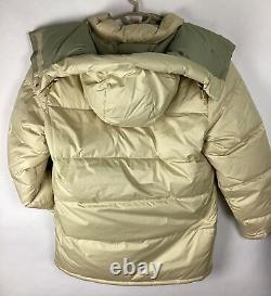 La veste parka Brooks Range de The North Face pour hommes, taille Large, couleur Gravel Beige, neuve.